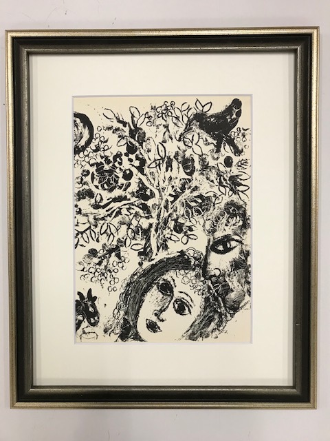 【特価】　≪　　マルク・シャガール　　≫　　オリジナルリトグラフ【石版画】　　　1962年　　MARC　CHAGALL_画像1