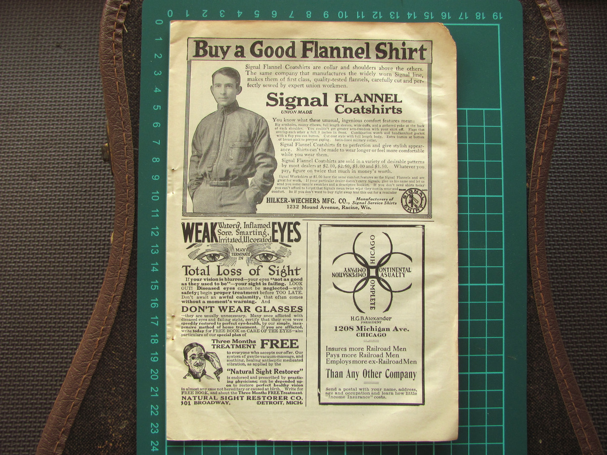 【雑誌広告】1913 Signal Shirt ビンテージ カバーオール ワーク オーバーオール 古着 アメリカ Vintage _画像8
