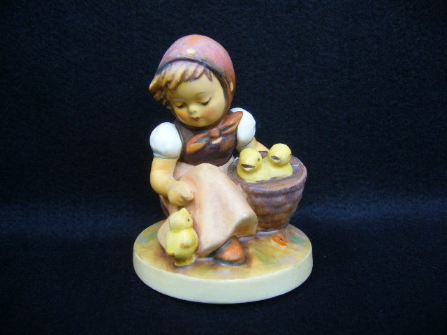 ビンテージ フンメル人形 ゲーベル 女の子 西ドイツ製 57/0 西洋陶磁 置物 Goebel HUMMEL ラスト ビーマーク 貴重 アンティーク