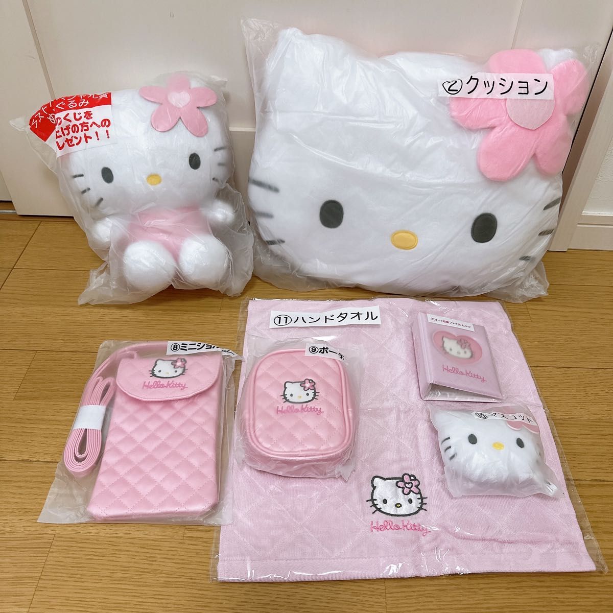 Hello Kitty サンリオくじ 7点セット サンリオくじ ハローキティ 当たりくじ 一番くじ クッション