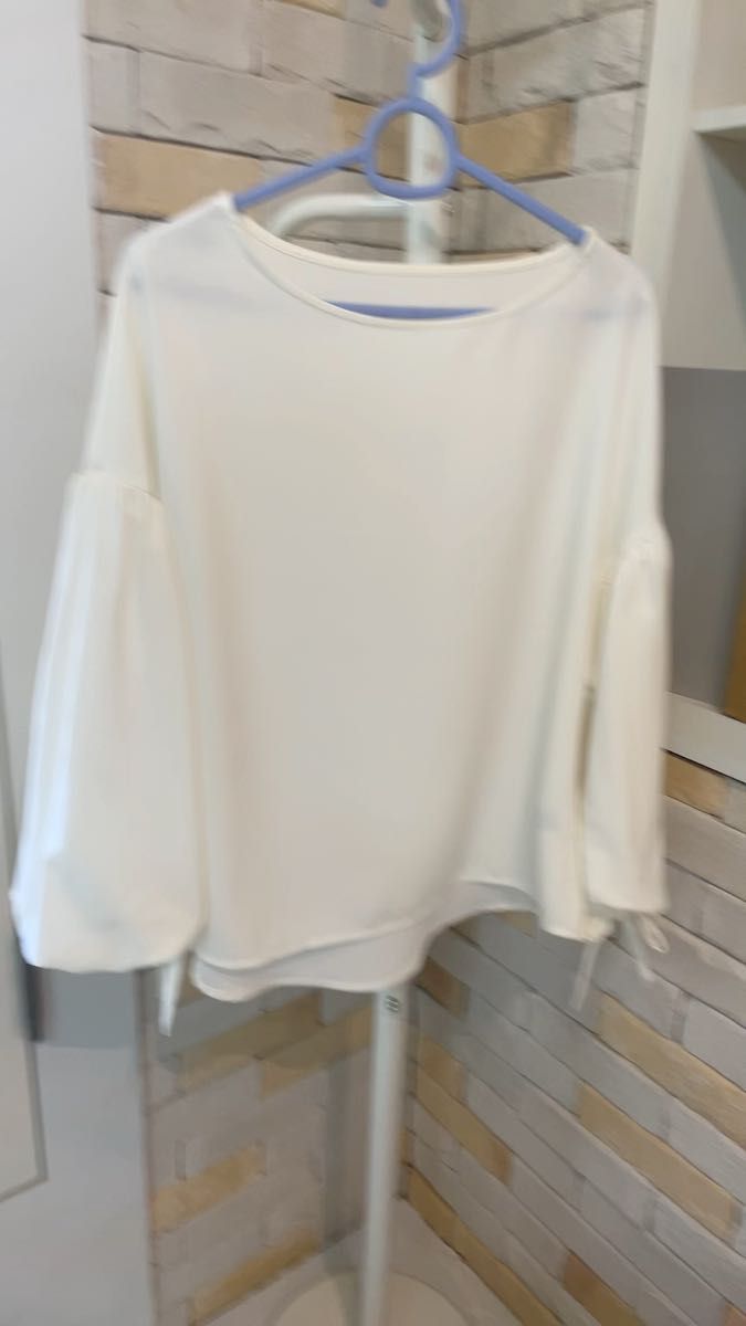 長袖ブラウス白 ブラウス白 白ブラウス シースルーブラウス ジーユーブラウス ユニクロブラウス ブラウス上品 ブラウス婚活 未使用