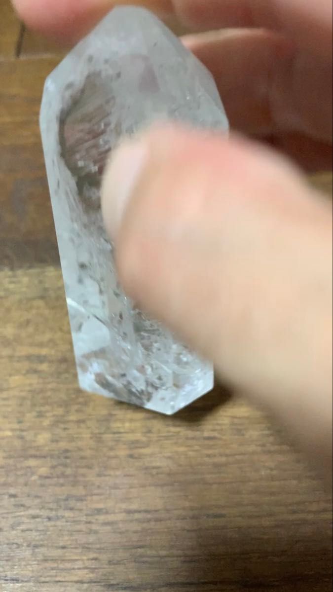 水晶 六角柱 幸運水晶原石 能量六角柱