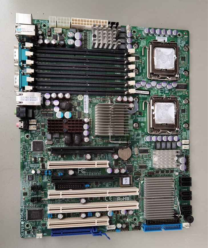 美品 SUPERMICRO X7DAL-E マザーボード Intel 5000X + ESB2 LGA 771 Intel,2×Xeon ATX DDR2_画像1
