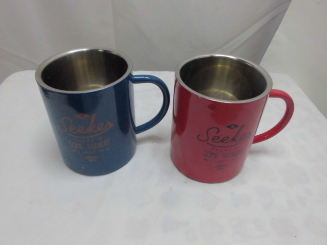 マグカップ ペアー2個 金属製 未使用品_画像7