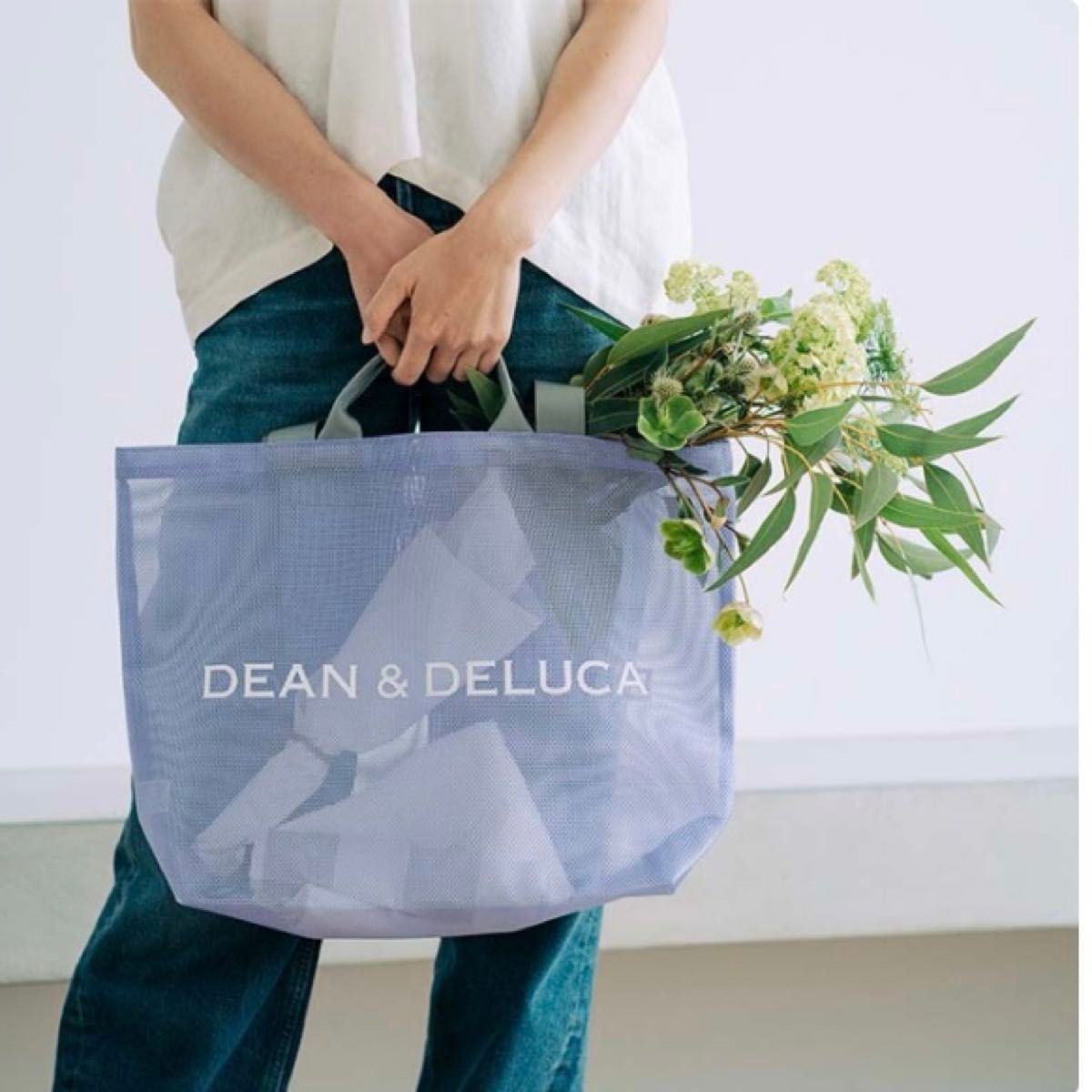 完売 2025 DEAN & DELUCA エコバッグ ライラック Lサイズ DEAN & DELUCA 2025 メッシュトートバッグ ライラック 【Lサイズ