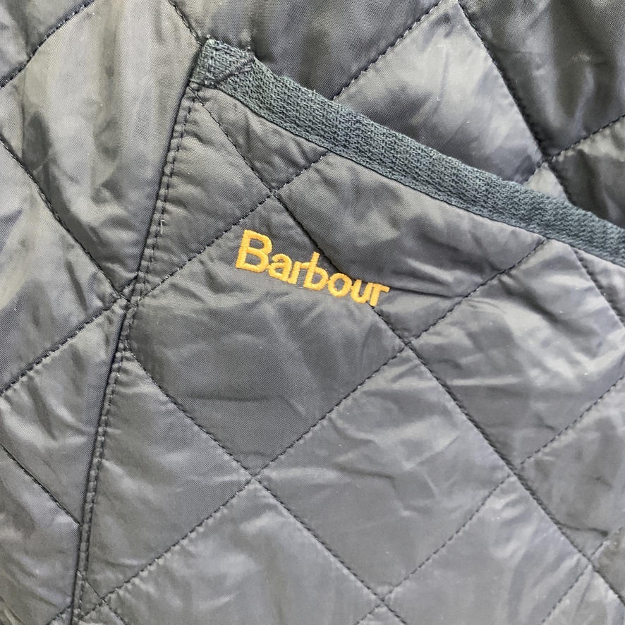 Barbour バブアー キルティングジャケット キルティングコート ネイビー ブルゾン ジャケット ワンポイント M_画像5