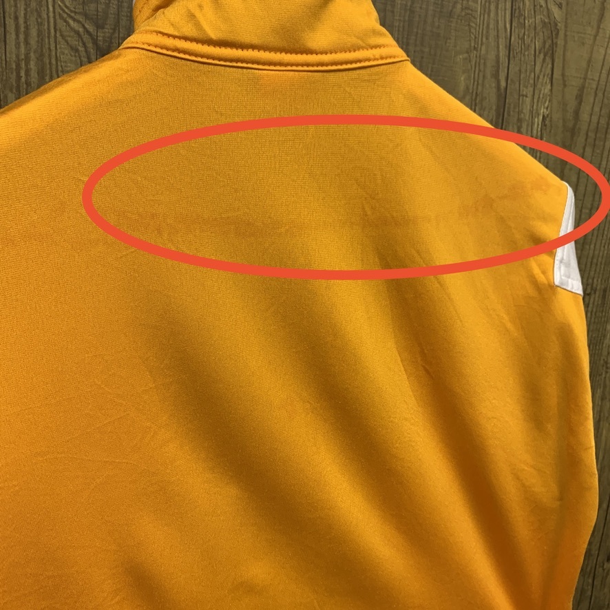 NIKE ナイキ トラックジャケット ジャージ ロゴ 刺繍 オレンジ ワンポイント XL ビッグサイズ_画像7