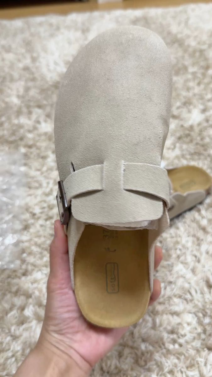 BOSTON BIRKENSTOCK ビルケンシュトック サンダル24cmベージュ