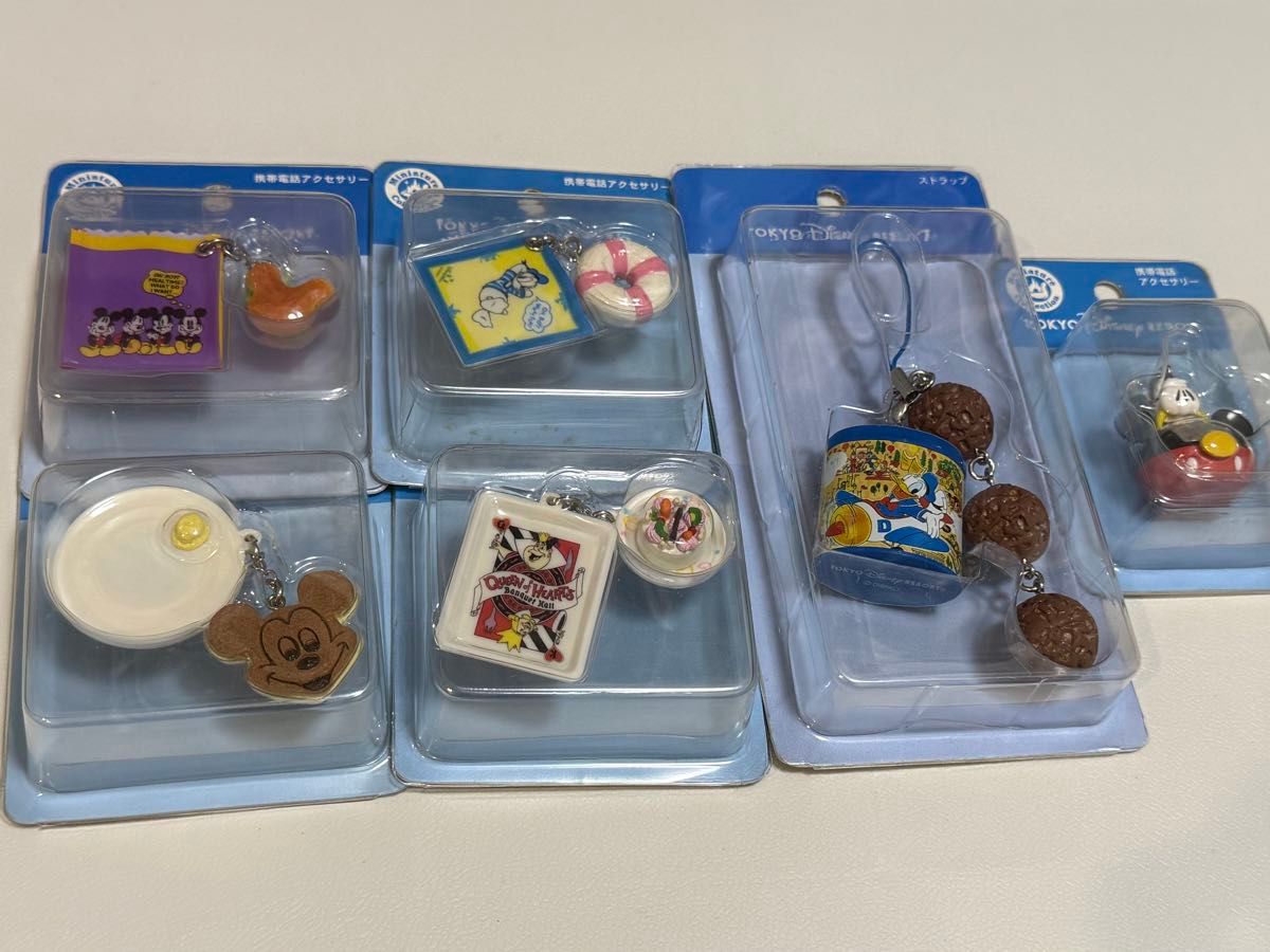 ディズニー パークフード 携帯 アクセサリー ミニチュア フィギュア ディズニーランド ミニチュアフィギュア パークフード 携帯電話