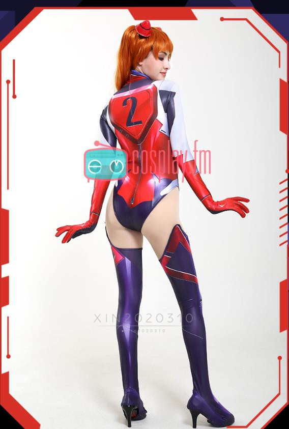  modification version high quality type wave * Aska * Langley plug suit costume play clothes Neon Genesis Evangelion mountain under ....+ shoes cover manner ( wig shoes optional )