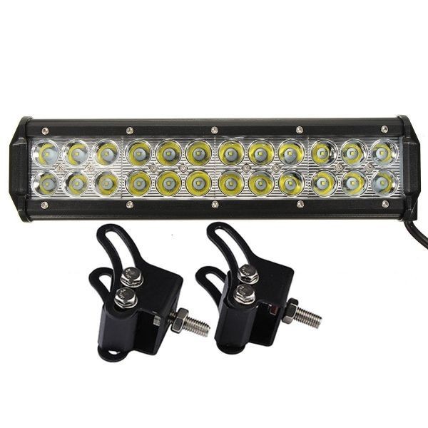 AUDEW　LEDワークライト　72W　24連LED　作業灯　車外灯　農業機械　汎用　タイプ30度　12V-24V対応　二列配列_画像1