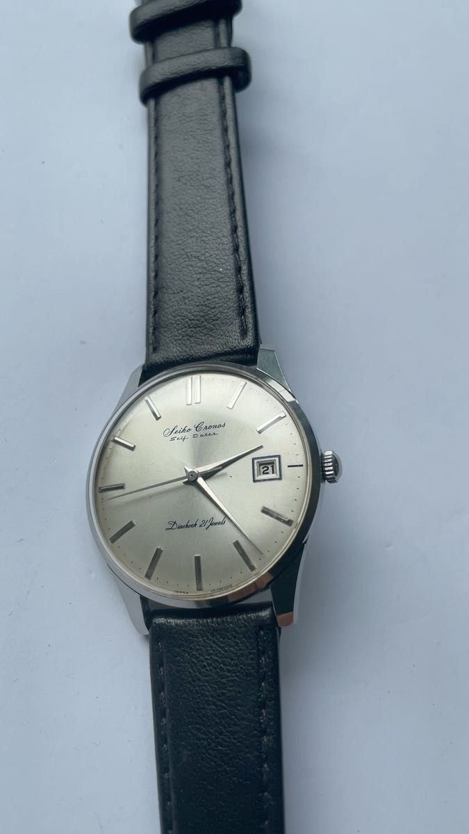 稼働品 SEIKO Cronos Self Dater セイコー クロノス 手巻き 腕時計