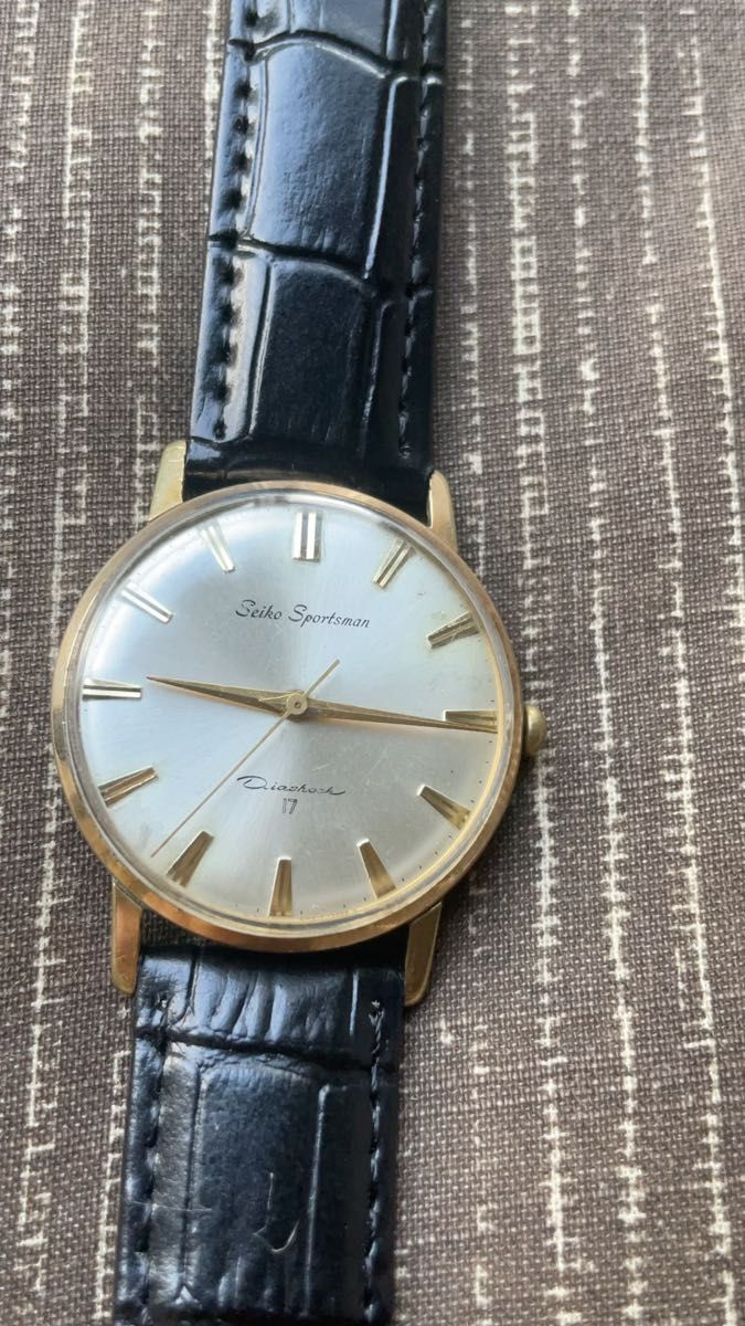 稼働品 SEIKO Sportman スポーツマン 手巻き 17石