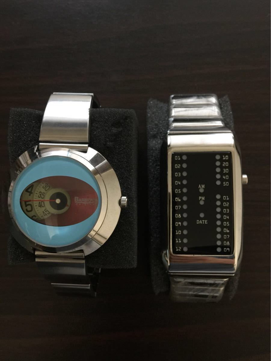 Paypayフリマ 文字盤の変わったデザイン腕時計2本セット美品 Paypayフリマ 文字盤の変わったデザイン腕時計2本セット美品