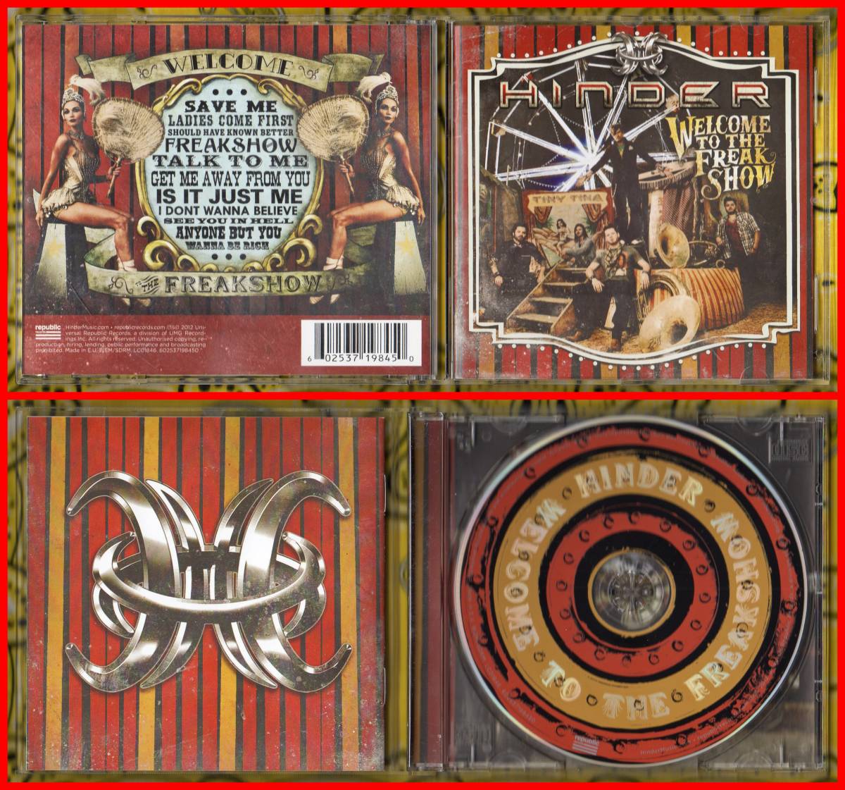 ♪80's回帰型アメリカンHR≪輸入盤CD≫HINDER(ヒンダー)/Welcome To The Freak Show♪♪_画像1