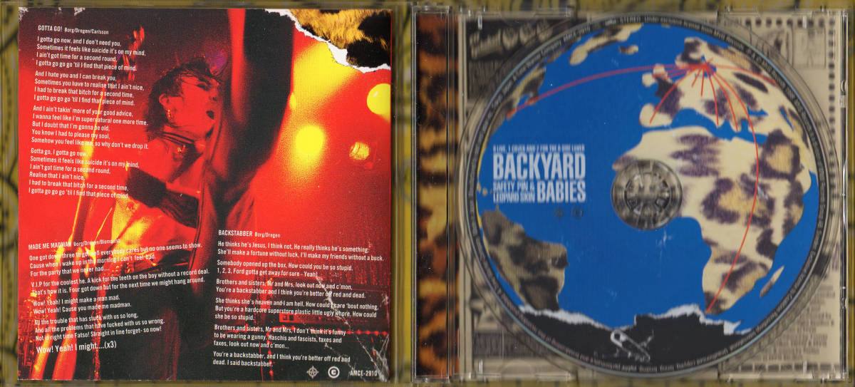 ♪北欧HardR&R≪国内盤帯付CD≫BACKYARD BABIES(バックヤード・ベイビーズ)/Safety Pin & Leopard Skin♪THE HELLACOPTERS♪_裏ジャケット/CD