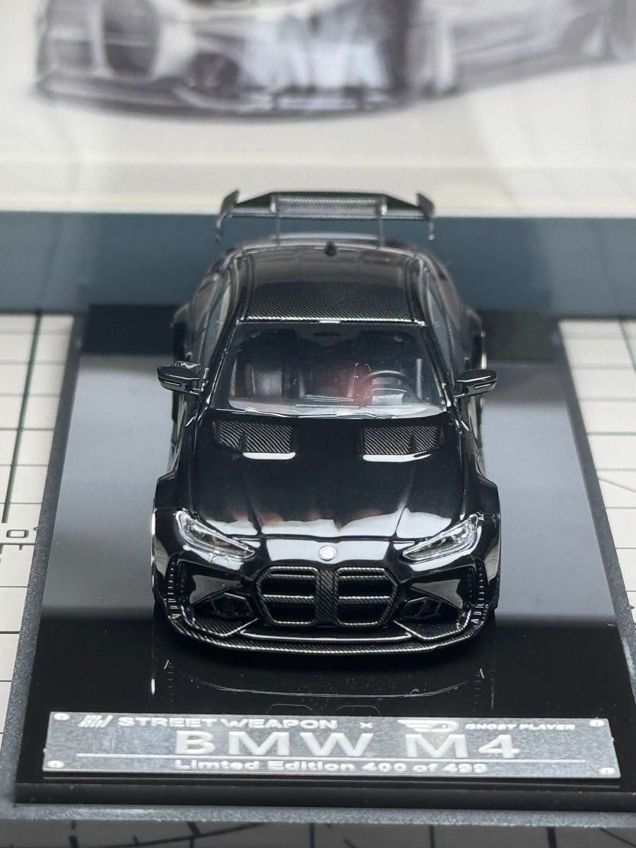 1/64 STREET WEAPON BMW M4 カーボンブラック ミニカー 1/64 STREET WEAPON BMW M4 カーボンブラック ミニカー|Yahoo