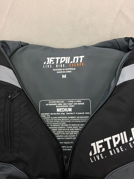 送料無料【JETPILOT】VENTURE　NYLON　CGA　VEST　ライフジャケット　ブラック　Mサイズ　新品 　救命胴衣　ポケット付き_画像3