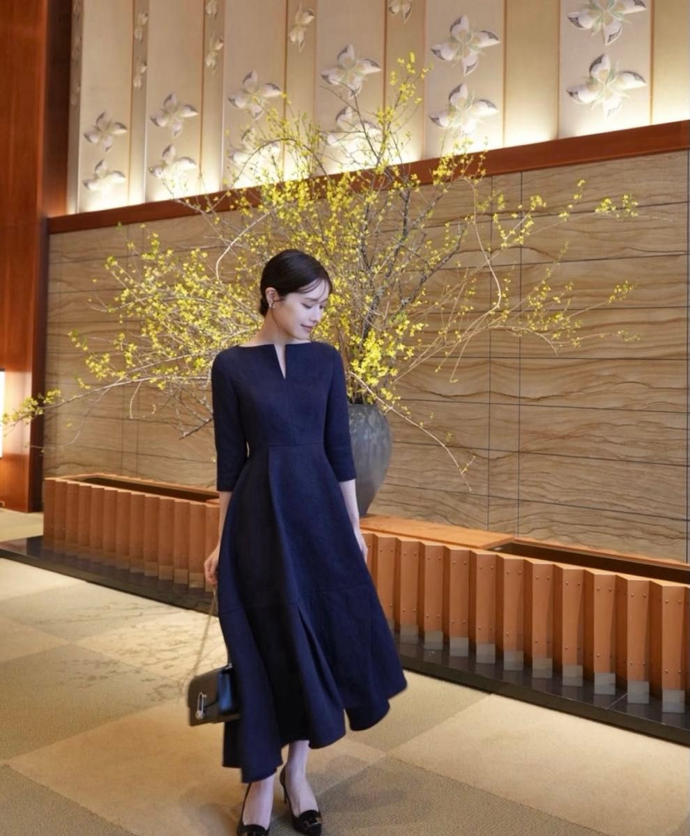 【新品タグ付】Keyneck Jacquard Dress 新品 LAUBEBLANC Keyneck Jacquard Dress タグ付き M|Yahoo