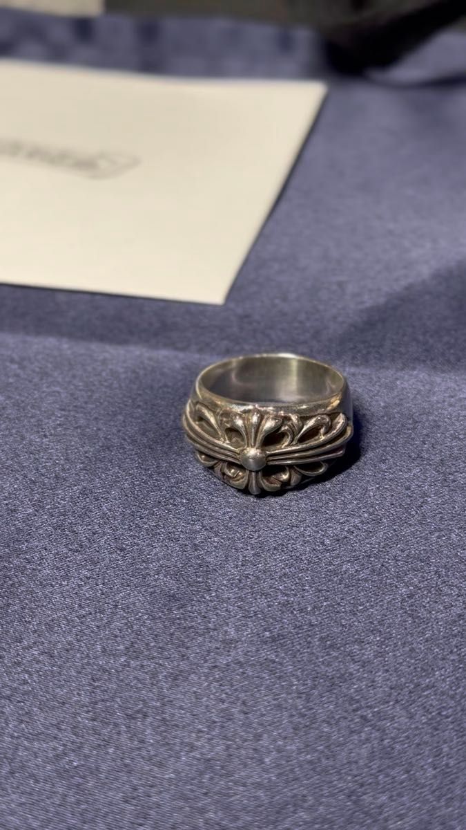クロムハーツ フローラルクロスリング シルバー925 US9.5 19号サイズ