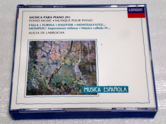 CD　MUSICA PARA PIANO(4) ピアノ音楽集4 ファリャ,モンポウ/ラローチャ/2枚組/US盤_画像1