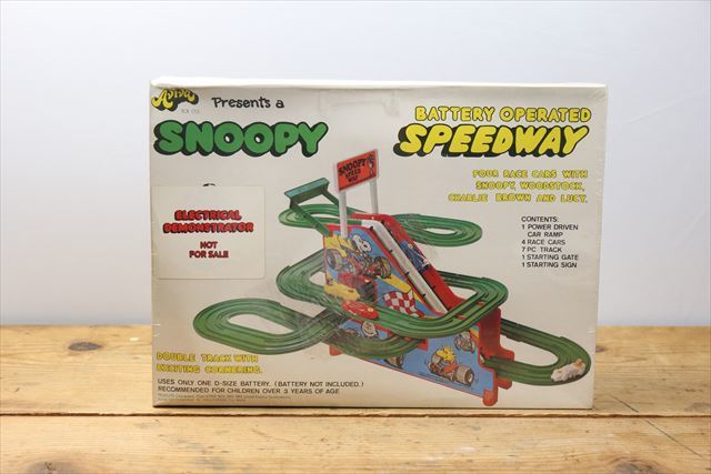 70s Snoopy Speedway Toy 未開封/ヴィンテージ スヌーピー スピードウェイ/非売品 おもちゃ
