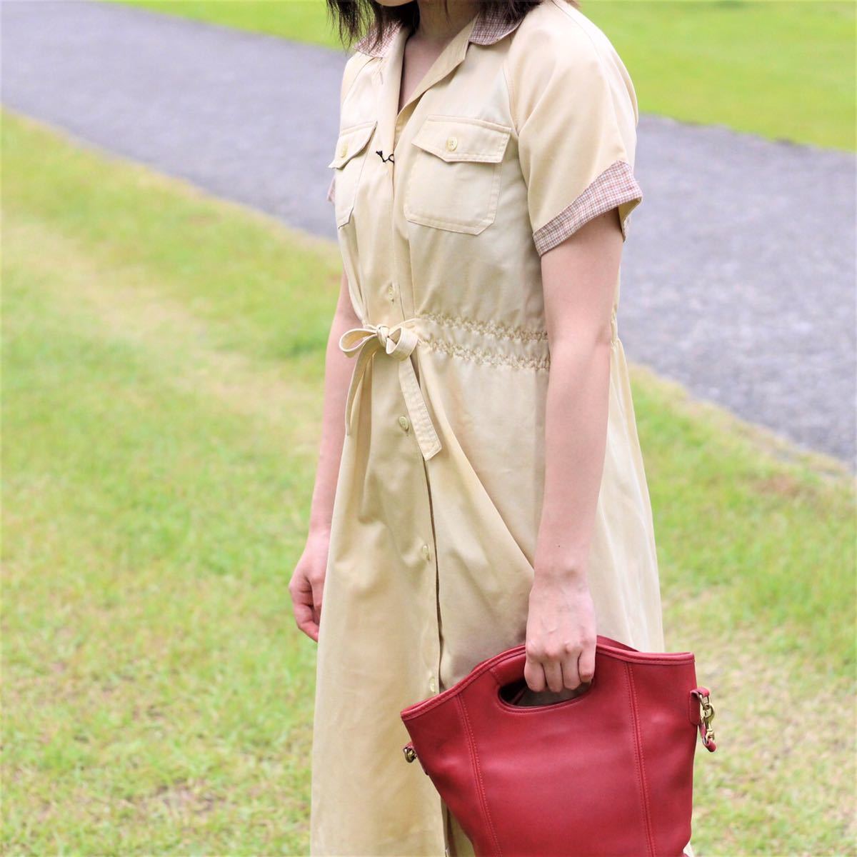 OLD COACH LEATHER 2WAY SHOULDER BAG MADE IN USA/オールドコーチレザー2wayショルダーバッグ