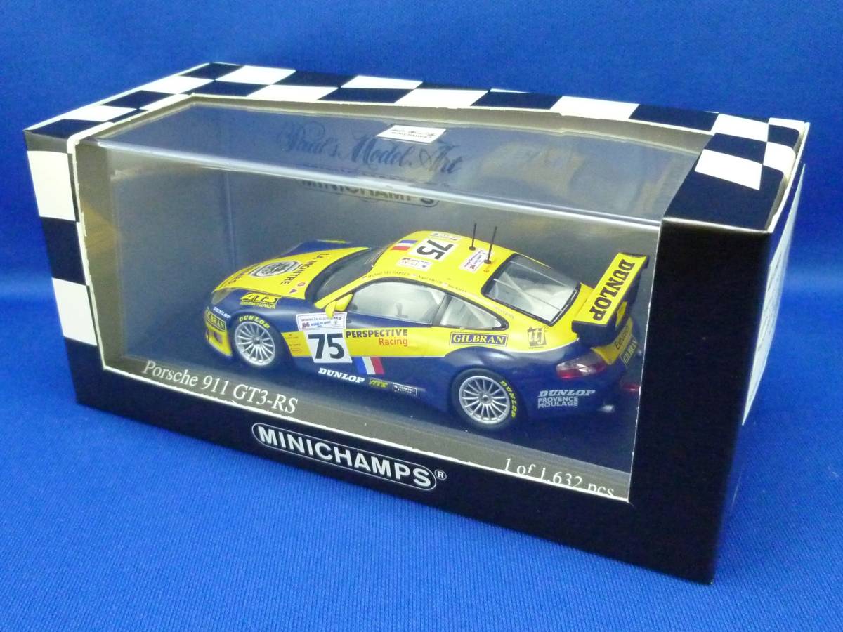 ⑨ミニチャンプス 1/43 ポルシェ 911 GT3RS #75 ル マン 2003(PMA, Porsche, Le Mans 24h)_画像3