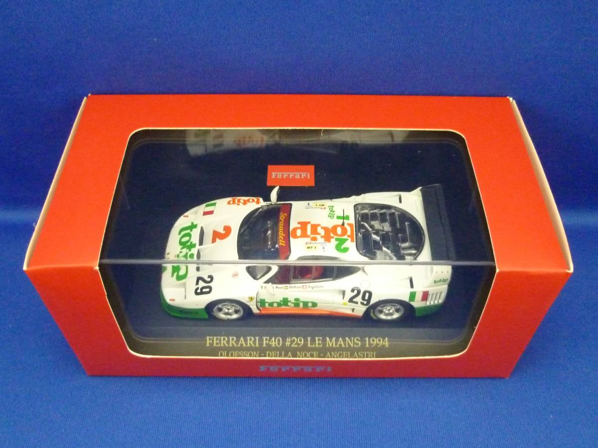 ⑤イクソ 1/43 フェラーリ F40 totip #29 ル マン 1994(IXO, Ferrari, Le Mans, FER010)_画像4