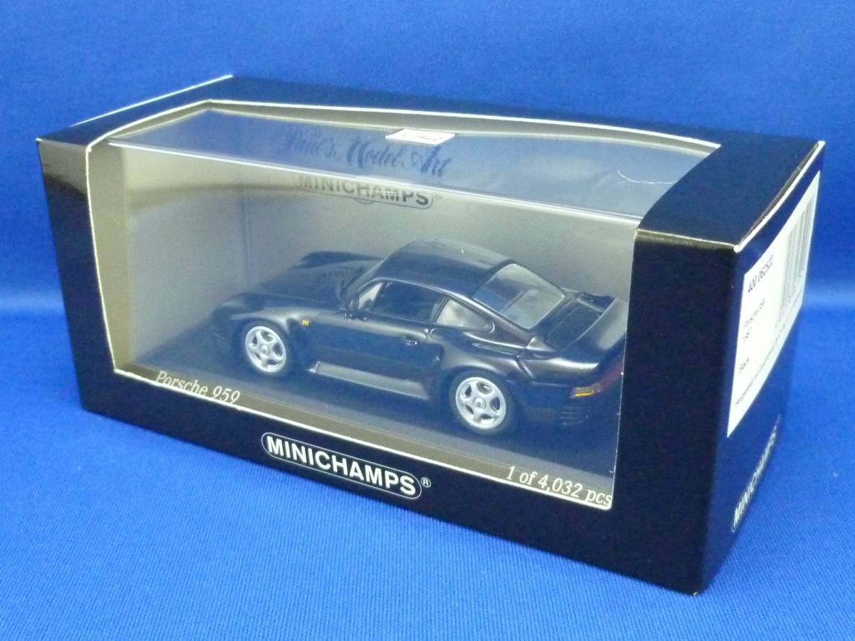 ⑥ミニチャンプス 1/43 ポルシェ 959 1987 Black(MINICHAMPS, PMA, Porsche)_画像3