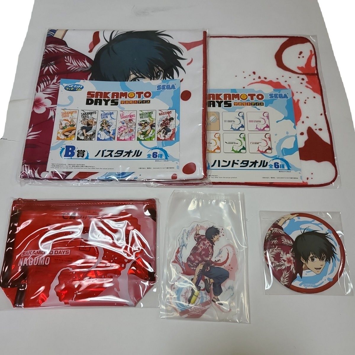 サカモトデイズ ラッキーくじ 南雲 バスタオル アクリルスタンド 缶バッジ サカモトデイズ ラッキーくじ 南雲 バスタオル アクリルスタンド