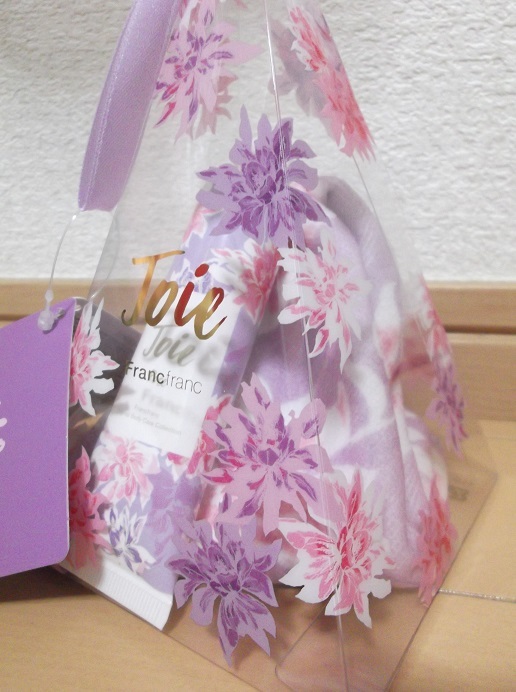 [Francfranc/ franc franc ]*Joie красивый цветок цветочный принт полотенце для рук крем для рук лиловый фиолетовый розовый * быстрое решение!! PayPaype табебуйя i