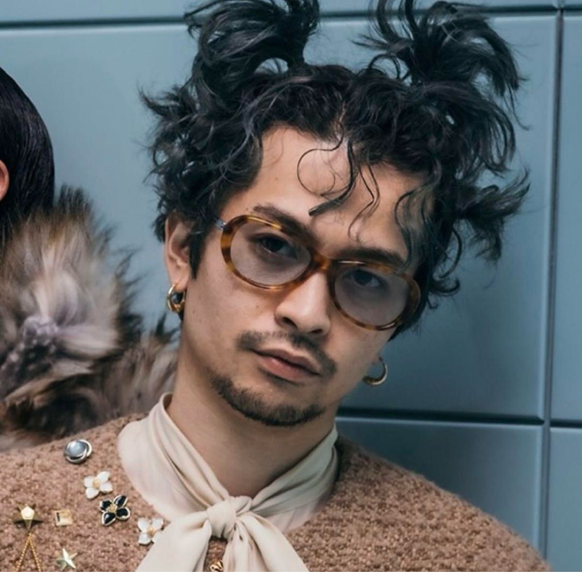 ゴールド フープピアス 常田大希 King Gnu King Gnu 常田大希 着用 ピアス ゴールド 18K 18kゴールドメッキ