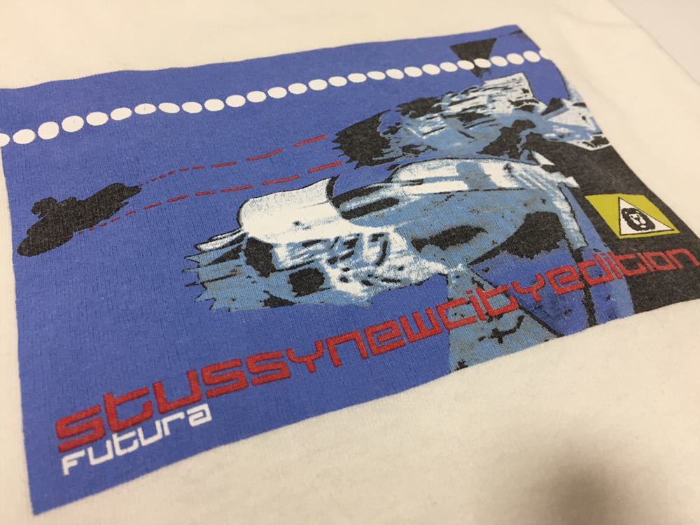 90s USA製 希少 レア STUSSY FUTURA オールド ステューシー フューチュラ コラボ Tシャツ size M アーカイブ ビンテージ 90s USA製 希少 レア STUSSY FUTURA オールド ステューシー フューチュラ コラボ Tシャツ size M アーカイブ ビンテージ