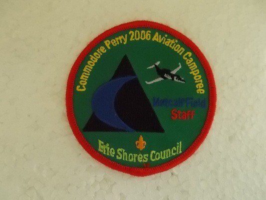 2006年ボーイスカウト アメリカ ペリーCommodore Perry Aviation Camporeeバッジ/海軍 軍人ビンテージ飛行機BSA米軍パッチ刺繍ワッペン v97_画像1