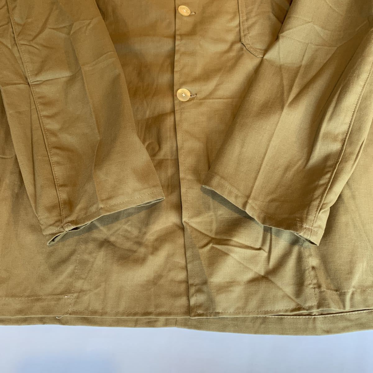70s ITALY PRISONER JACKET DEAD STOCK NOS ヴィンテージ ビンテージ イタリア プリズナージャケット 囚人服 デッドストック 60s 未使用品