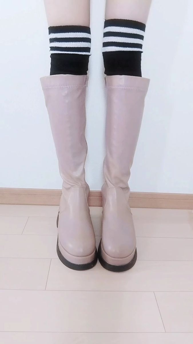 ロングブーツ 厚底