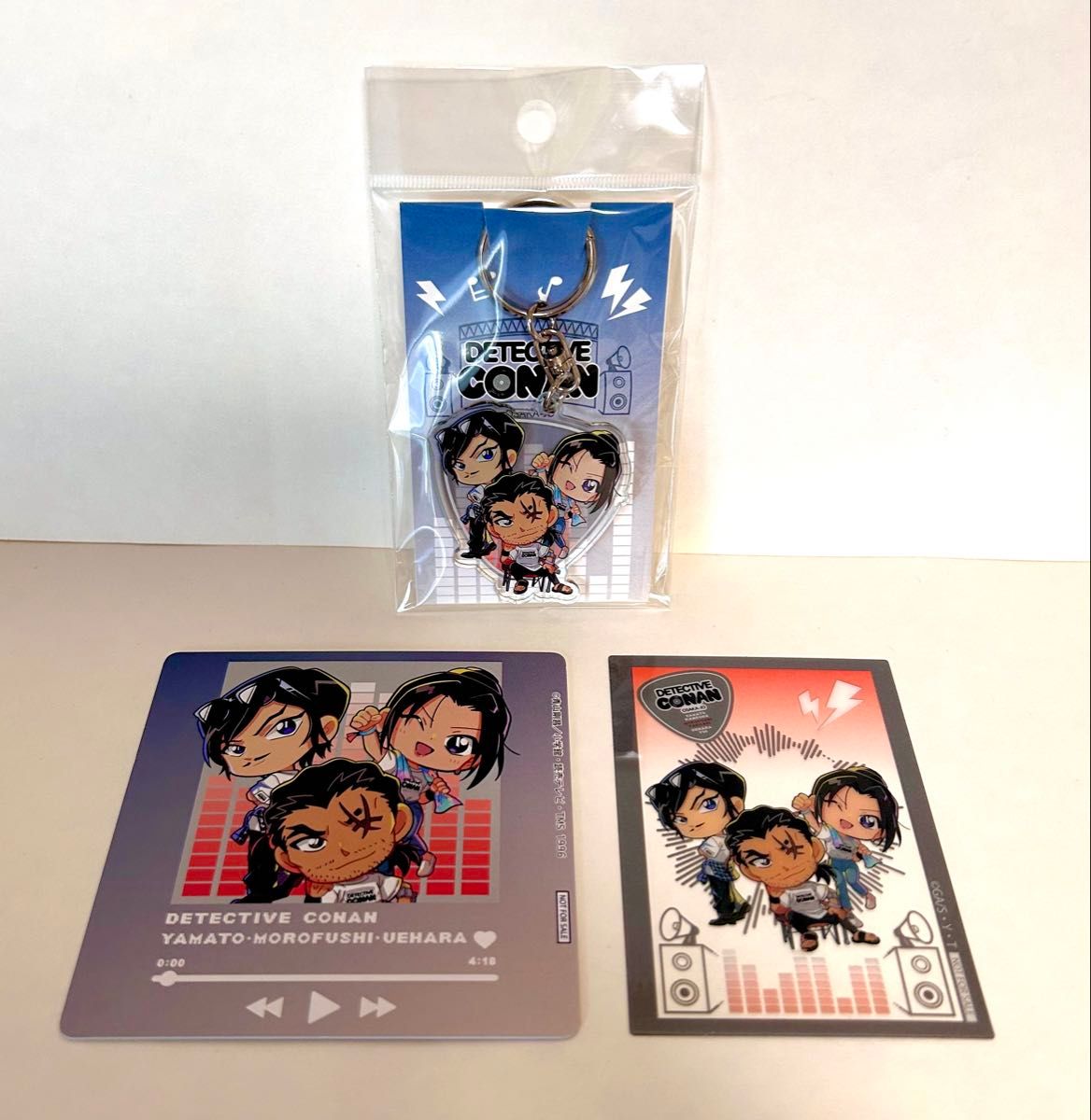 (*)様 大阪城本陣 夏フェス長野県警 アクリルスタンドコースター + キーホル 名探偵コナン 大阪城本陣 夏フェス 長野県警 3点 キーホルダー