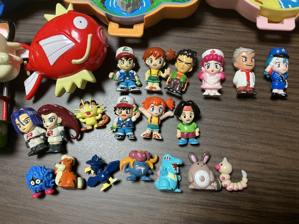 ちびポケハウス ミニフィギュア サトシ カスミ タケシ 他計4体 ちびポケ大量セット ちびポケハウス当時物 サトシ カスミ タケシ