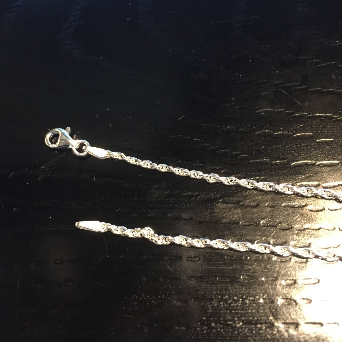 ☆送料無料 SV925 / 刻印有 フレンチロープチェーン40cm 1.8ミリ幅 (MC30-40)_画像3