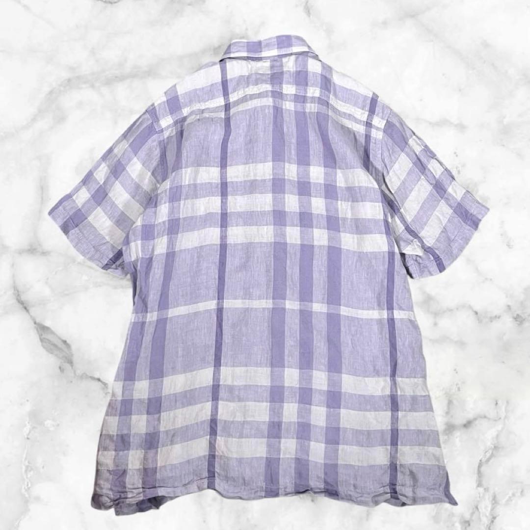 BURBERRY LONDON　バーバリーロンドン　メガチェック　半袖シャツ　Ｌ バーバリーロンドン メガチェック レディース 半袖シャツ 大きい