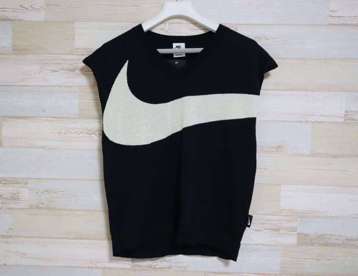 新品 Lサイズ ナイキ NIKE ビッグ スウッシュ ニットベスト SWOOSH SWEATER VEST 薄手 サマーニットの画像1