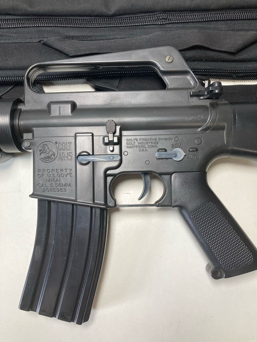 COLT AR-15 コルト Cal.556 ASGK刻印 モデルガン ガスガン COLT AR-15タイプ エアガン ASGK刻印 現状品 ケース付/送140