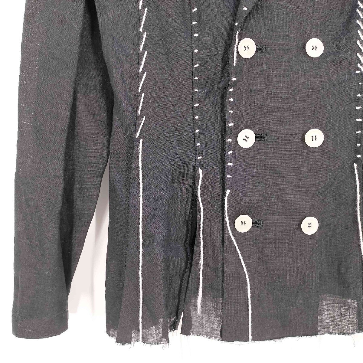 Yohji Yamamoto(ヨウジヤマモト) LINEN CLOTH 6B HAND STITCH DO 中古 古着 0915_画像4