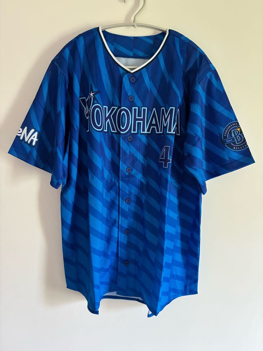 横浜DeNAベイスターズ ユニフォーム 4 度会選手 横浜DeNAベイスターズ 番号 4 度会 隆輝 選手 L サイズ 応援