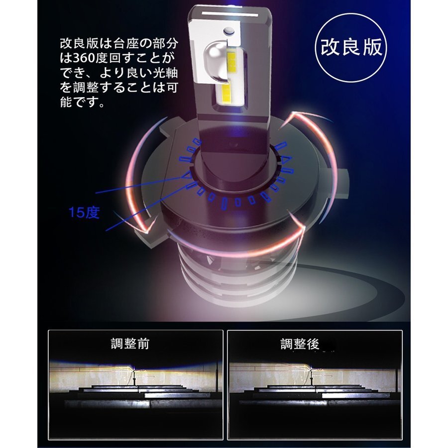 LEDヘッドライト* H4 DC24V専用 12000ルーメン 6500K ホワイト 車検対応 2本セット 1年保証