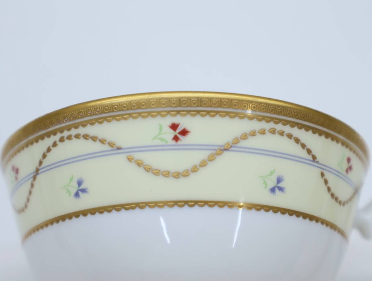 ★中1380 NARUMI FINE CHINA ナルミ ファインチャイナ カップ＆ソーサー 2客 ペア ティーカップ コーヒーカップ 碗皿 茶器 洋食器 32506121