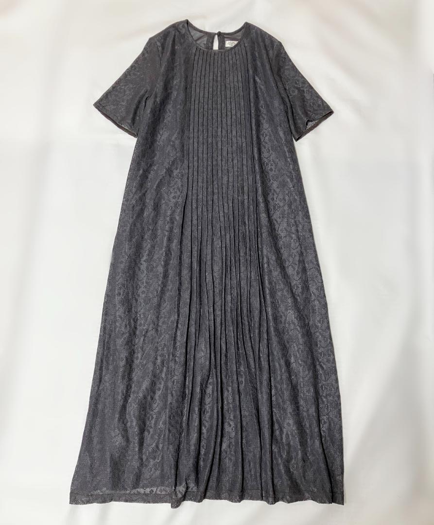 ラッセルレース プリーツワンピース 　Sally Scott ラッセルレース プリーツワンピース Sally Scott サリースコット
