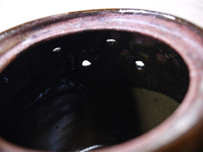 【ナ】苗代川焼 蚊燻し 蚊遣り 蓋付 花器 民俗資料 レプリカ 未使用保管品 作者名有_画像8