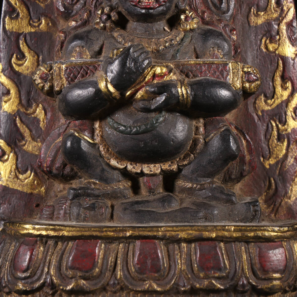 送料無料　東魏古銅如来立像　裏に文字あり　高さ20ｃｍ　中国古玩　仏教美術 ◇御泓軒◇『仏教古美術 明朝時代 古銅塗金彫 千